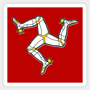 Isle Of Man Manx Flag 3 Legs Of Man Sticker